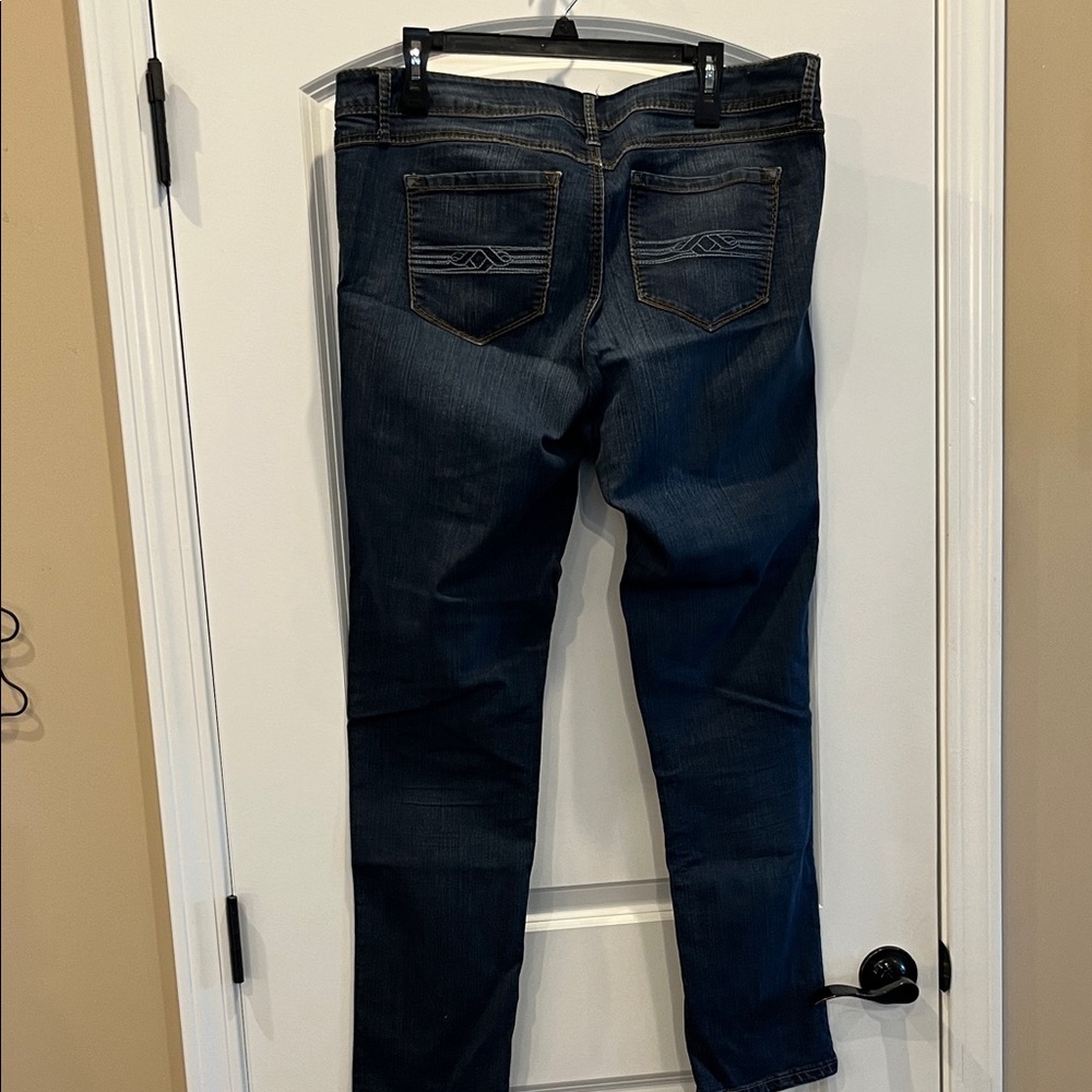 Women’s Blue Stretch Denim Jeans - Picture 3 of 4